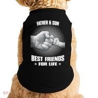 Father And Son Best Friends For Life Funny Happy Fathers Day Gift Doggie Tank thumb 0