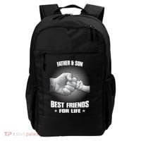 Father And Son Best Friends For Life Funny Happy Fathers Day Gift Backpack thumb 0