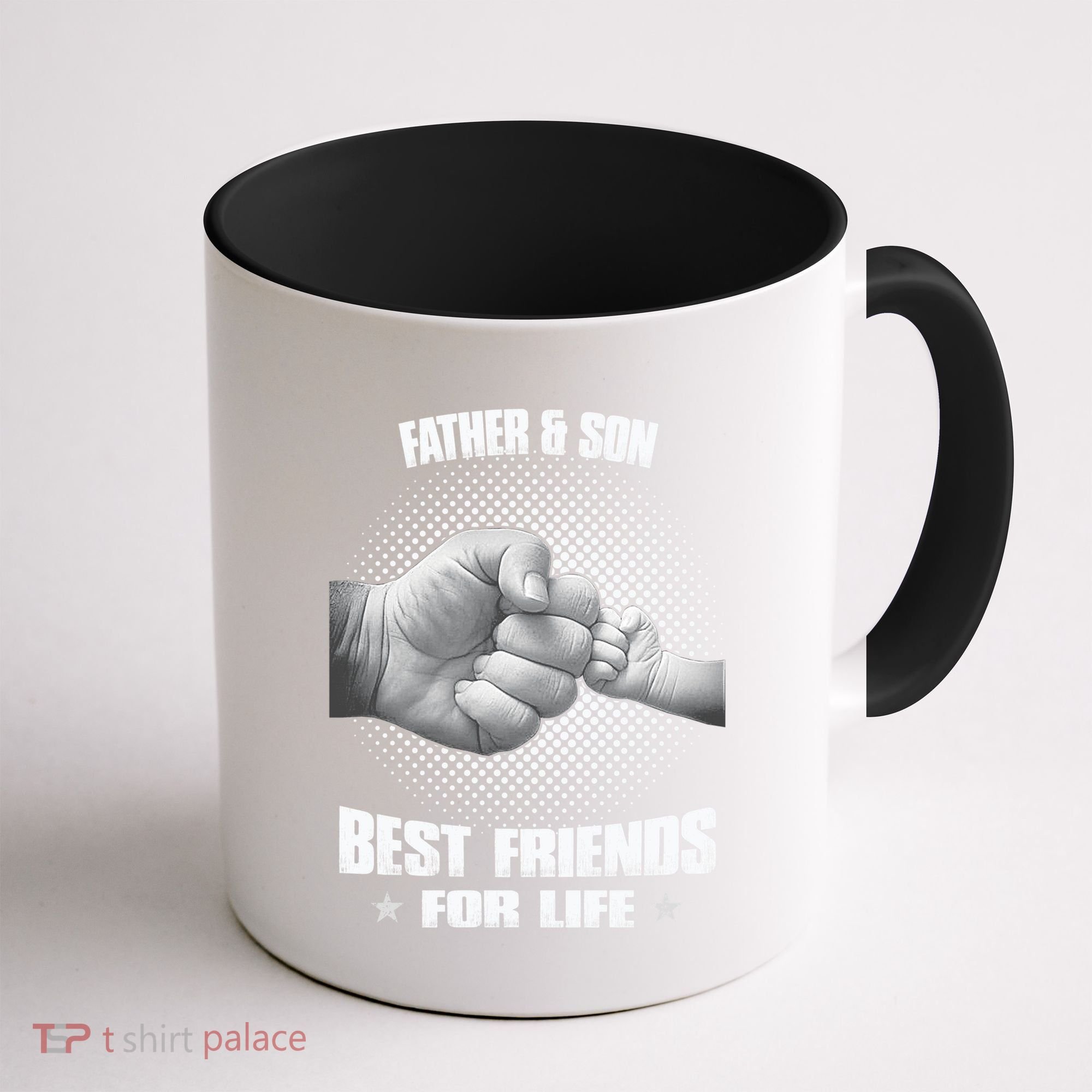 Father And Son Best Friends For Life Funny Happy Fathers Day Gift Coffee Mug