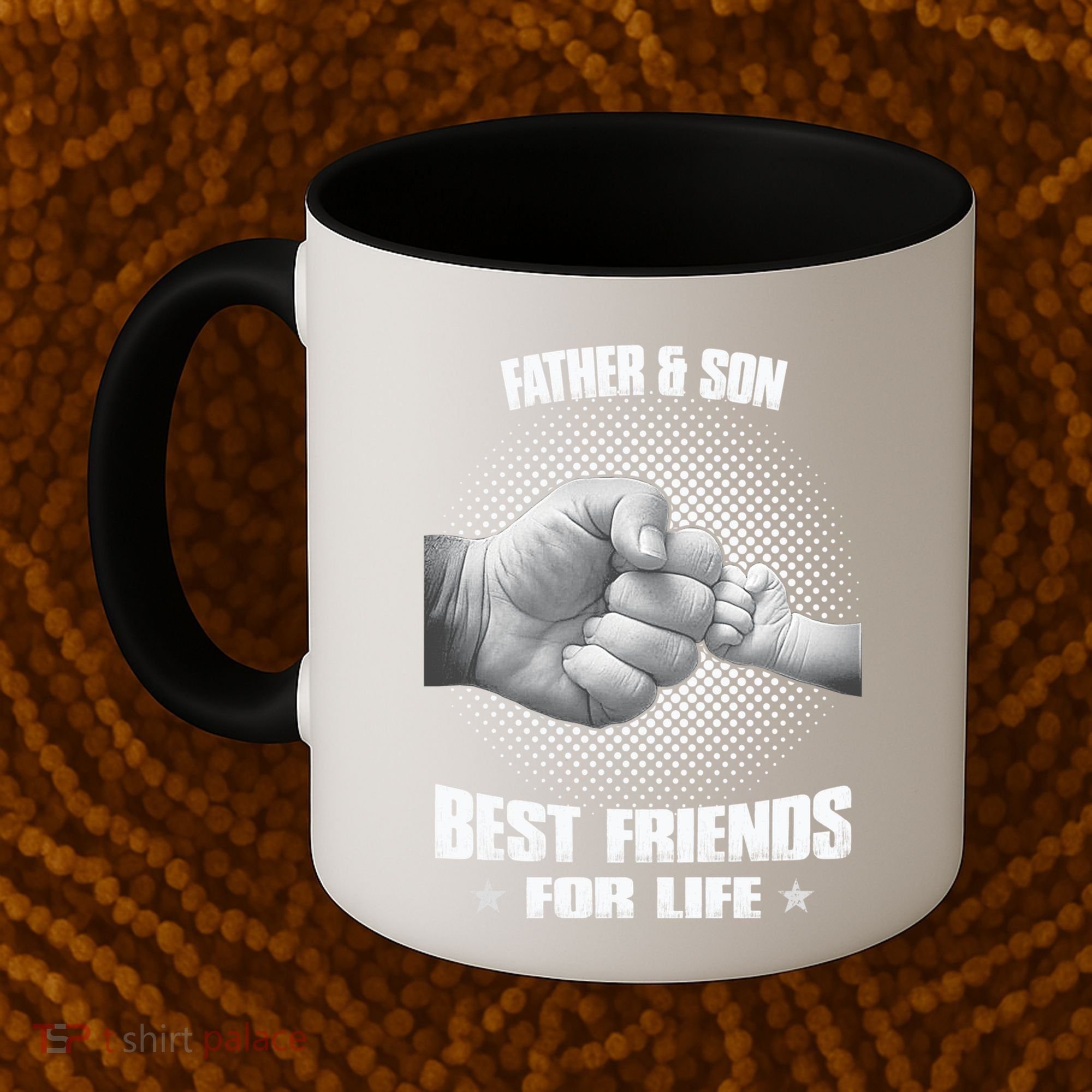 Father And Son Best Friends For Life Funny Happy Fathers Day Gift Coffee Mug