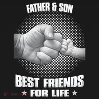 Father And Son Best Friends For Life Funny Happy Fathers Day Gift Women's Hoodie thumb 2