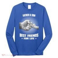 Father And Son Best Friends For Life Funny Happy Fathers Day Gift Long Sleeve Shirt thumb 0