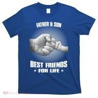 Father And Son Best Friends For Life Funny Happy Fathers Day Gift T-Shirt thumb 0