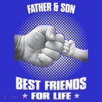Father And Son Best Friends For Life Funny Happy Fathers Day Gift Coaster thumb 2