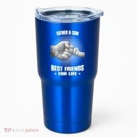 Father And Son Best Friends For Life Funny Happy Fathers Day Gift Tumbler thumb 0