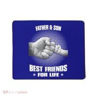 Father And Son Best Friends For Life Funny Happy Fathers Day Gift Mousepad thumb 0