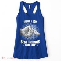 Father And Son Best Friends For Life Funny Happy Fathers Day Gift Women's Tank Top thumb 0