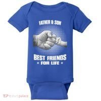 Father And Son Best Friends For Life Funny Happy Fathers Day Gift Baby Bodysuit thumb 0