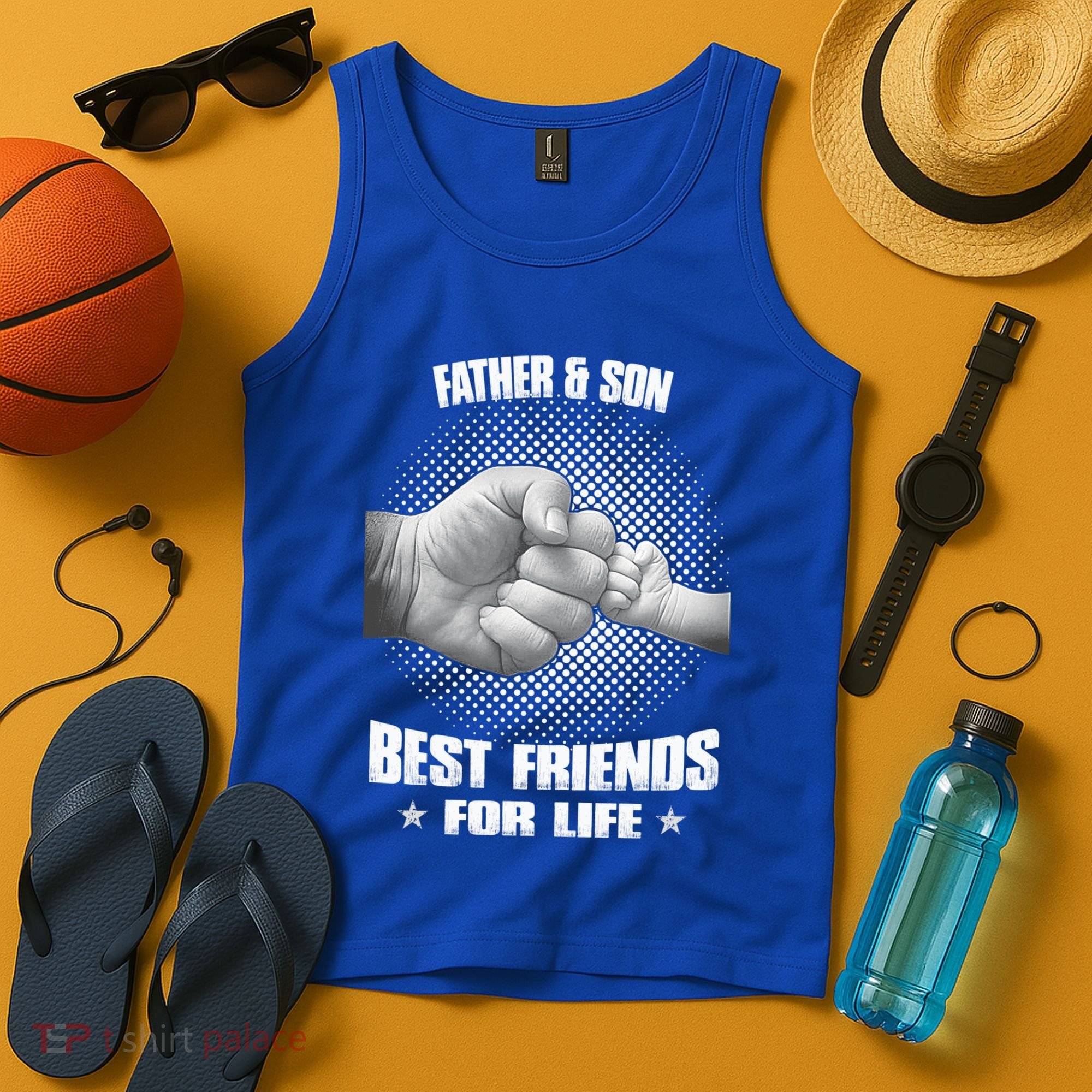 Father And Son Best Friends For Life Funny Happy Fathers Day Gift Tank Top