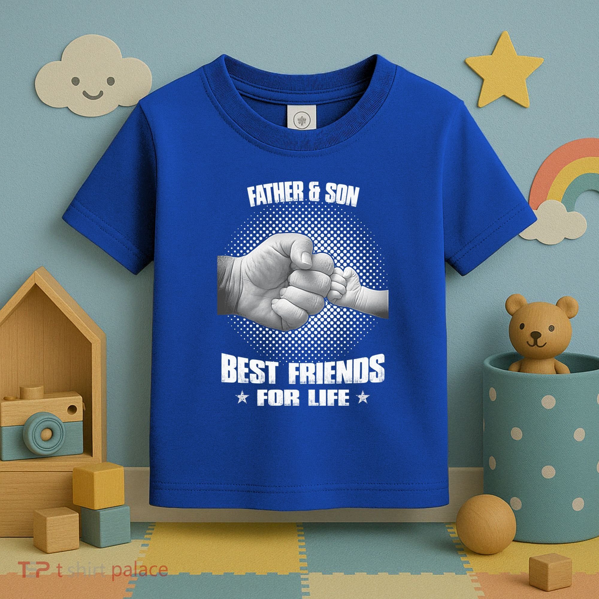 Father And Son Best Friends For Life Funny Happy Fathers Day Gift Toddler T-Shirt
