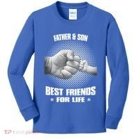 Father And Son Best Friends For Life Funny Happy Fathers Day Gift Kids Long Sleeve Shirt thumb 0
