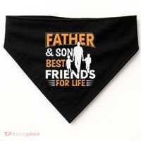 Father And Son Best Friends For Life Men USA-Made Doggie Bandana thumb 0