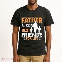 Father And Son Best Friends For Life Men Tall T-Shirt thumb 2