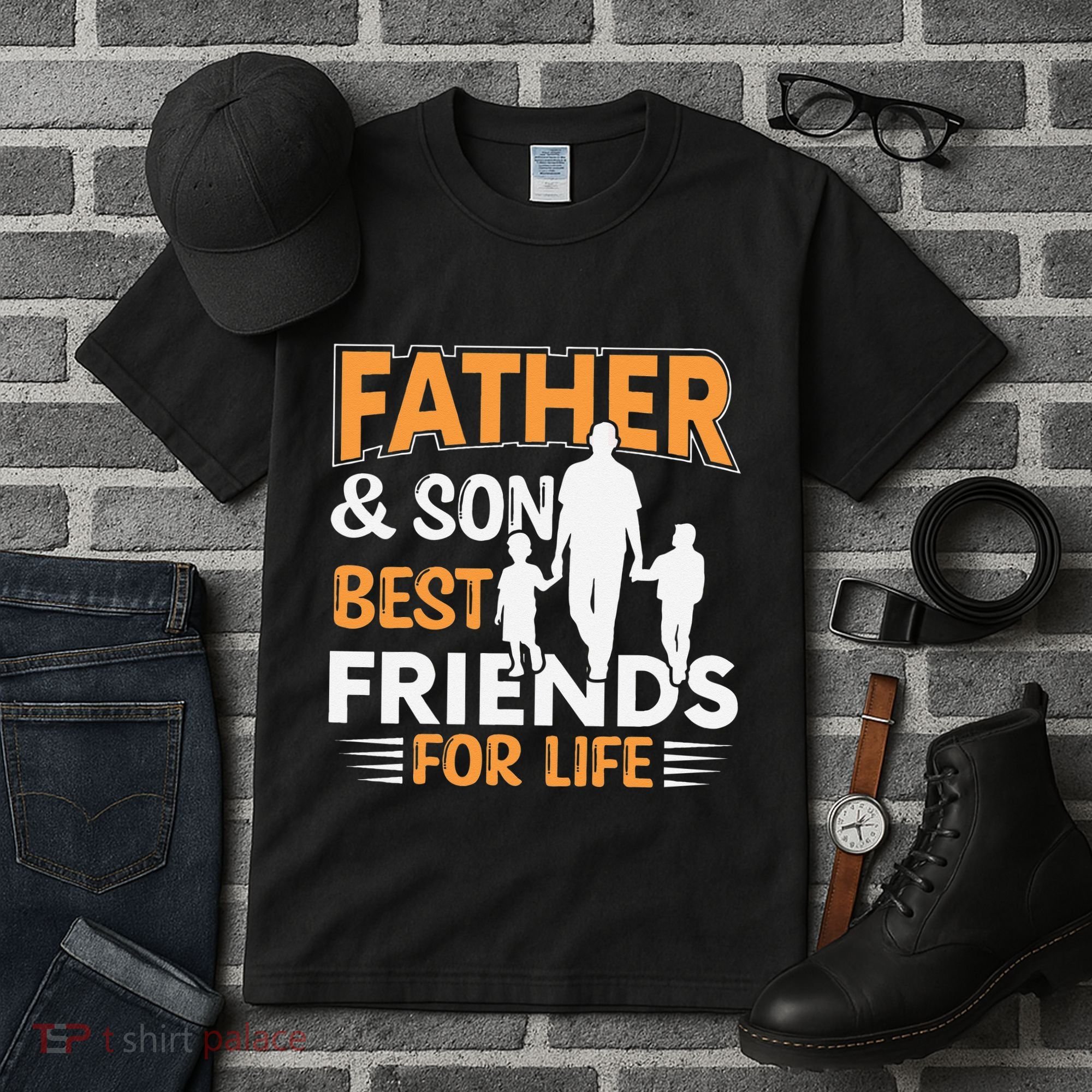 Father And Son Best Friends For Life Men Tall T-Shirt