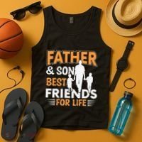Father And Son Best Friends For Life Men Tank Top thumb 4