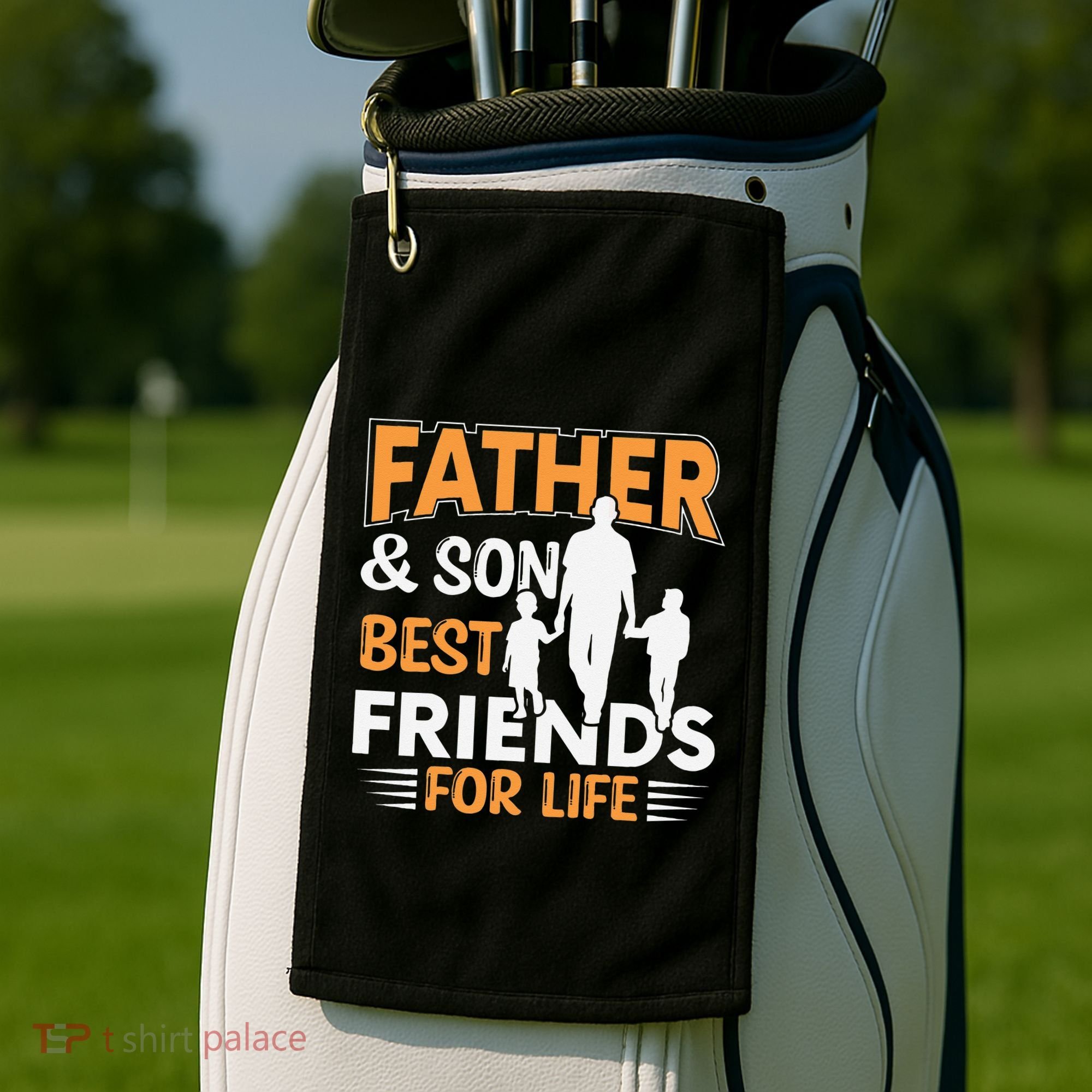 Father And Son Best Friends For Life Men Golf Towel