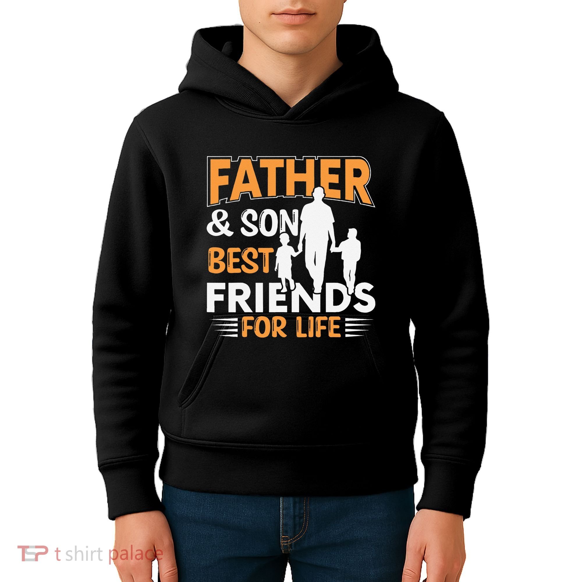 Father And Son Best Friends For Life Men Kids Hoodie