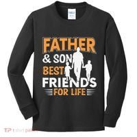 Father And Son Best Friends For Life Men Kids Long Sleeve Shirt thumb 0