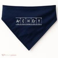 Funny Archery Shirts I Periodic Elements Nerd Gift Idea USA-Made Doggie Bandana thumb 0