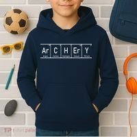 Funny Archery Shirts I Periodic Elements Nerd Gift Idea Kids Hoodie thumb 2