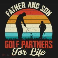 Father And Son Golf Partners For Life Gift Bucket Hat thumb 4