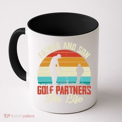 Father And Son Golf Partners For Life Gift Coffee Mug
