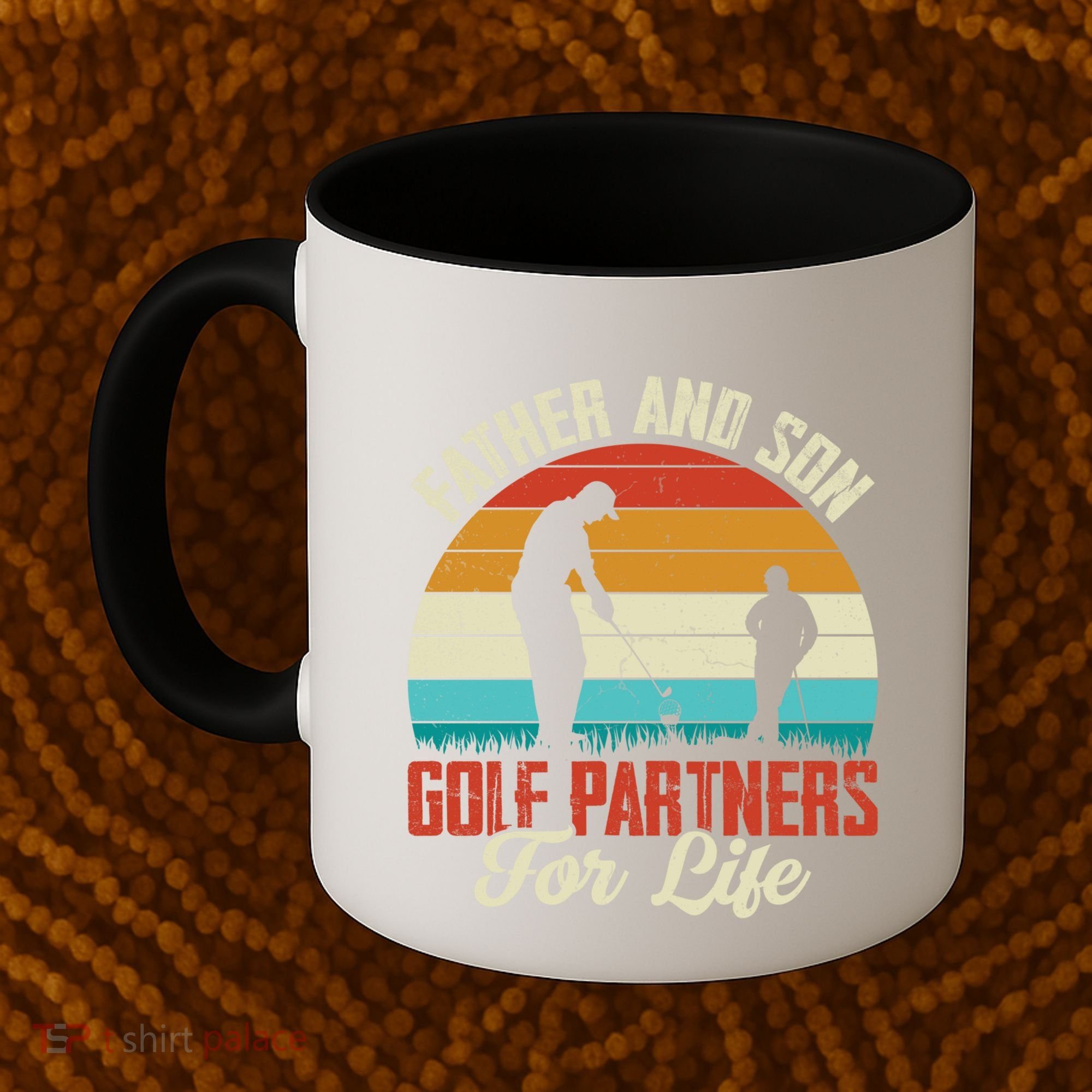 Father And Son Golf Partners For Life Gift Coffee Mug