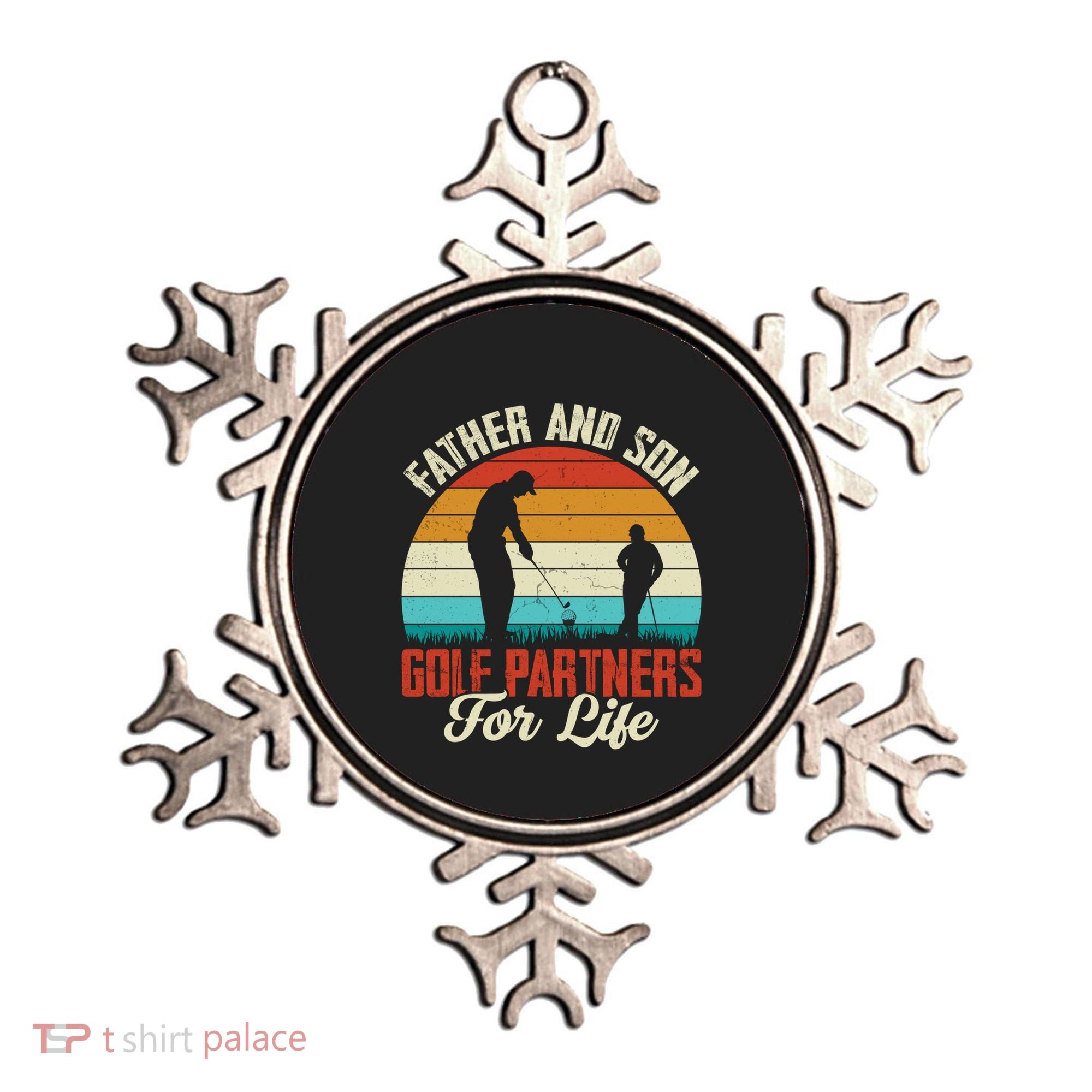 Father And Son Golf Partners For Life Gift Ornament