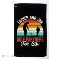 Father And Son Golf Partners For Life Gift Golf Towel thumb 0