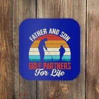 Father And Son Golf Partners For Life Gift Coaster thumb 0