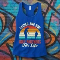 Father And Son Golf Partners For Life Gift Women's Tank Top thumb 3
