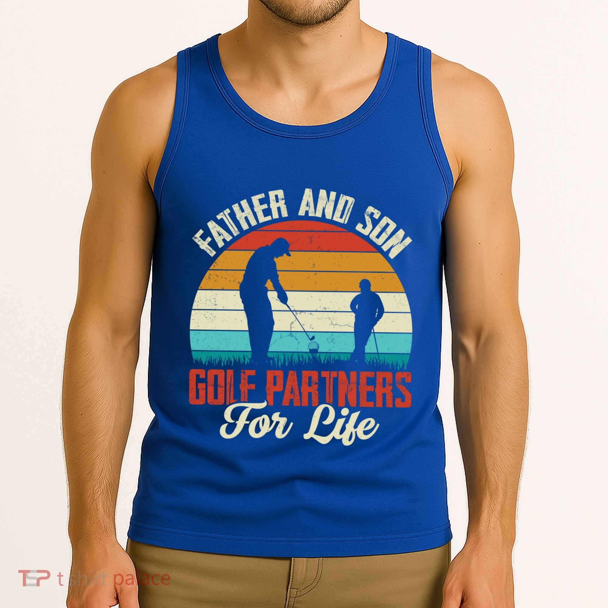 Father And Son Golf Partners For Life Gift Tank Top