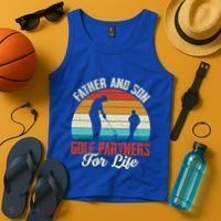 Father And Son Golf Partners For Life Gift Tank Top thumb 4