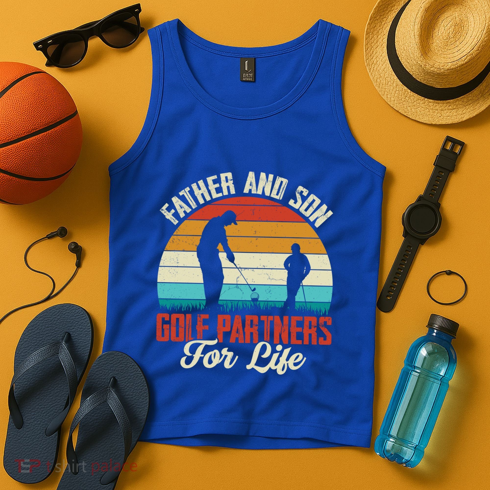 Father And Son Golf Partners For Life Gift Tank Top