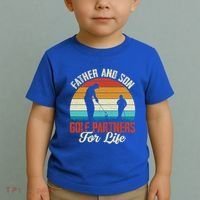 Father And Son Golf Partners For Life Gift Toddler T-Shirt thumb 2