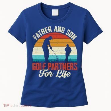 Father And Son Golf Partners For Life Gift Women's T-Shirt
