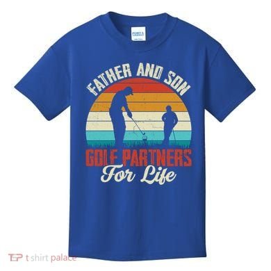 Father And Son Golf Partners For Life Gift Kids T-Shirt