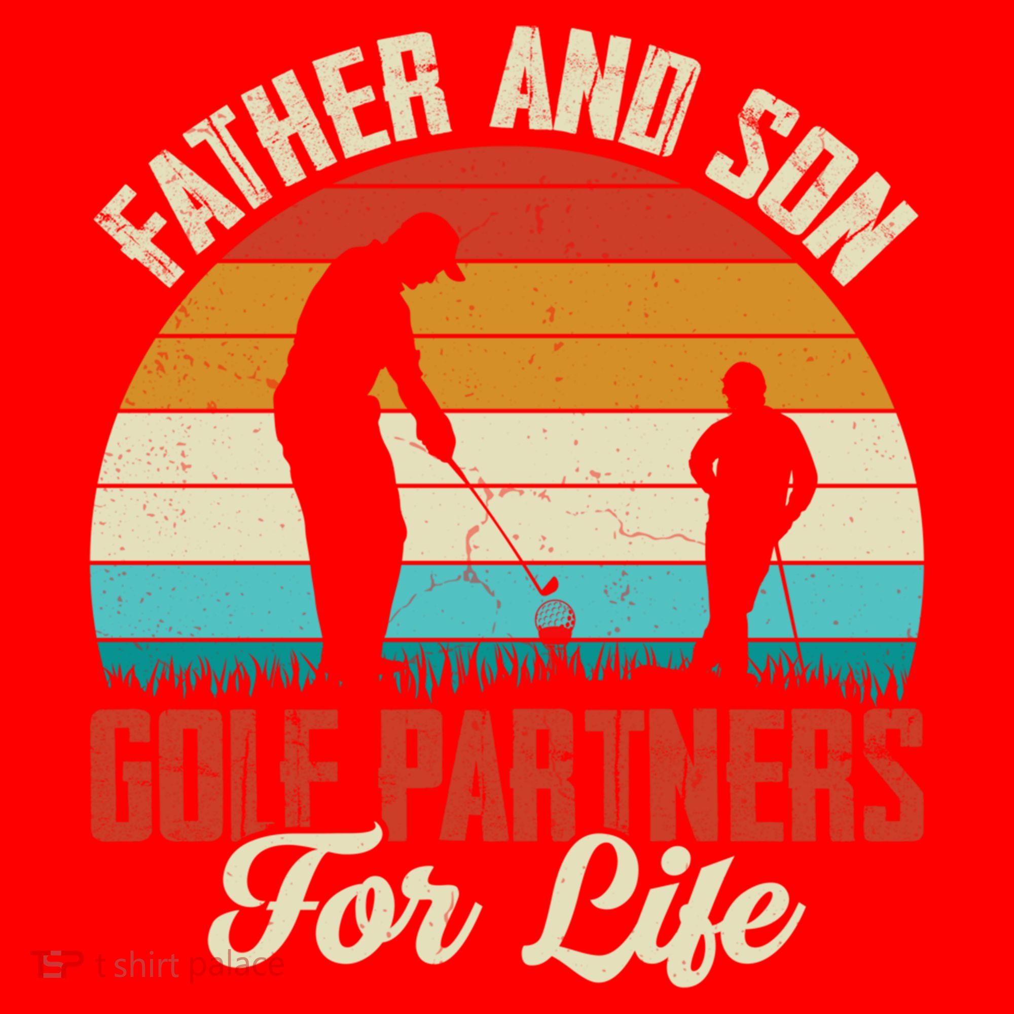 Father And Son Golf Partners For Life Gift Santa Hat