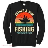 Father And Son Fishing Partner For Life Retro Matching Dad Sweatshirt thumb 0