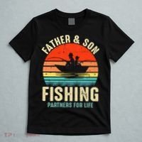 Father And Son Fishing Partner For Life Retro Matching Dad T-Shirt thumb 5