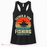 Father And Son Fishing Partner For Life Retro Matching Dad Women's Tank Top thumb 0
