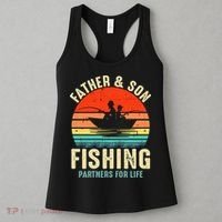 Father And Son Fishing Partner For Life Retro Matching Dad Women's Tank Top thumb 3