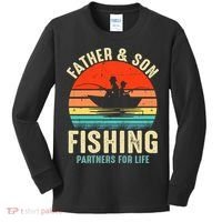 Father And Son Fishing Partner For Life Retro Matching Dad Kids Long Sleeve Shirt thumb 0