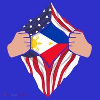 Filipino American Superhero Usa Philippines Man Chest Flag Gift Toddler Hoodie thumb 2