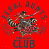 Feral Aunts Social Club The Cool Aunt Pregnancy Raccoon Santa Hat thumb 1