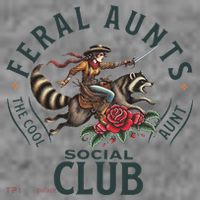 Feral Aunts Social Club The Cool Aunt Pregnancy Raccoon Toddler Hoodie thumb 2