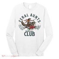 Feral Aunts Social Club The Cool Aunt Pregnancy Raccoon Long Sleeve Shirt thumb 0