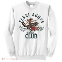 Feral Aunts Social Club The Cool Aunt Pregnancy Raccoon Sweatshirt thumb 0
