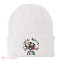 Feral Aunts Social Club The Cool Aunt Pregnancy Raccoon Beanie thumb 0