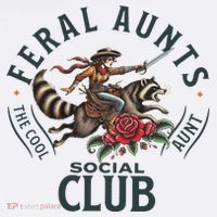 Feral Aunts Social Club The Cool Aunt Pregnancy Raccoon Mousepad thumb 1